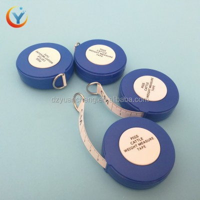 Retractable Plastic Weight Measuring Tape For Cattle Pig Sheep