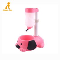 2019 new product 450ml Cute pet food bowl elevated water dispenser